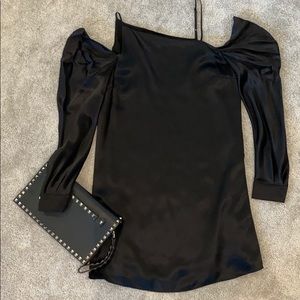 Parker Black Silk Dress